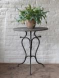 One.World Clovelly Round Iron Side Table, Grey