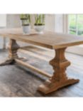 One.World Lulworth Reclaimed Teak Dining Table, Natural, L2.4m