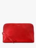 Aspinal of London Saffiano Leather Large Essential Cosmetic Case, Scarlet