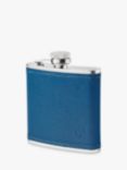 Aspinal of London Saffiano Leather Hip Flask, Coffee
