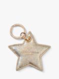 Aspinal of London Leather Star Keyring, Gold