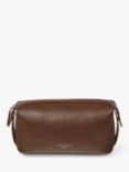 Aspinal of London Mount Street Saffiano Leather Wash Bag, Coffee