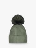 Barts Kenzie Rib Knit Beanie Hat, Pale Army