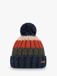 Barts Wilhelm Pom Pom Beanie, Blue/Multi