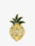 Jon Richard Crystal Pineapple Brooch, Gold