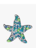 Jon Richard Heamatite Plated Starfish Brooch, Gunmetal