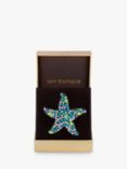 Jon Richard Heamatite Plated Starfish Brooch, Gunmetal