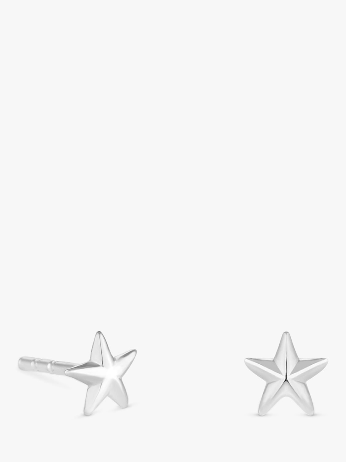 Buy Simply Silver Star Stud Earrings, Silver Online at johnlewis.com