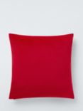 John Lewis ANYDAY Square Velvet Cushion, Garnet