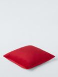 John Lewis ANYDAY Square Velvet Cushion, Garnet