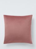 John Lewis ANYDAY Square Velvet Cushion, Plaster