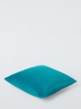 John Lewis ANYDAY Velvet Cushion, Teal