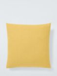 John Lewis ANYDAY Cotton Plain Cushion, Buttercup