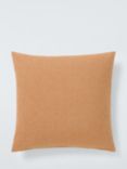 John Lewis ANYDAY Cotton Plain Cushion, Caramel