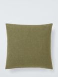 John Lewis ANYDAY Cotton Plain Cushion, Avocado