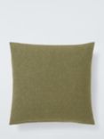 John Lewis ANYDAY Cotton Plain Cushion, Avocado