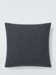 John Lewis ANYDAY Cotton Plain Cushion, Graphite