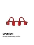 Shokz OpenRun Bluetooth Wireless Open-Ear Headphones, Red