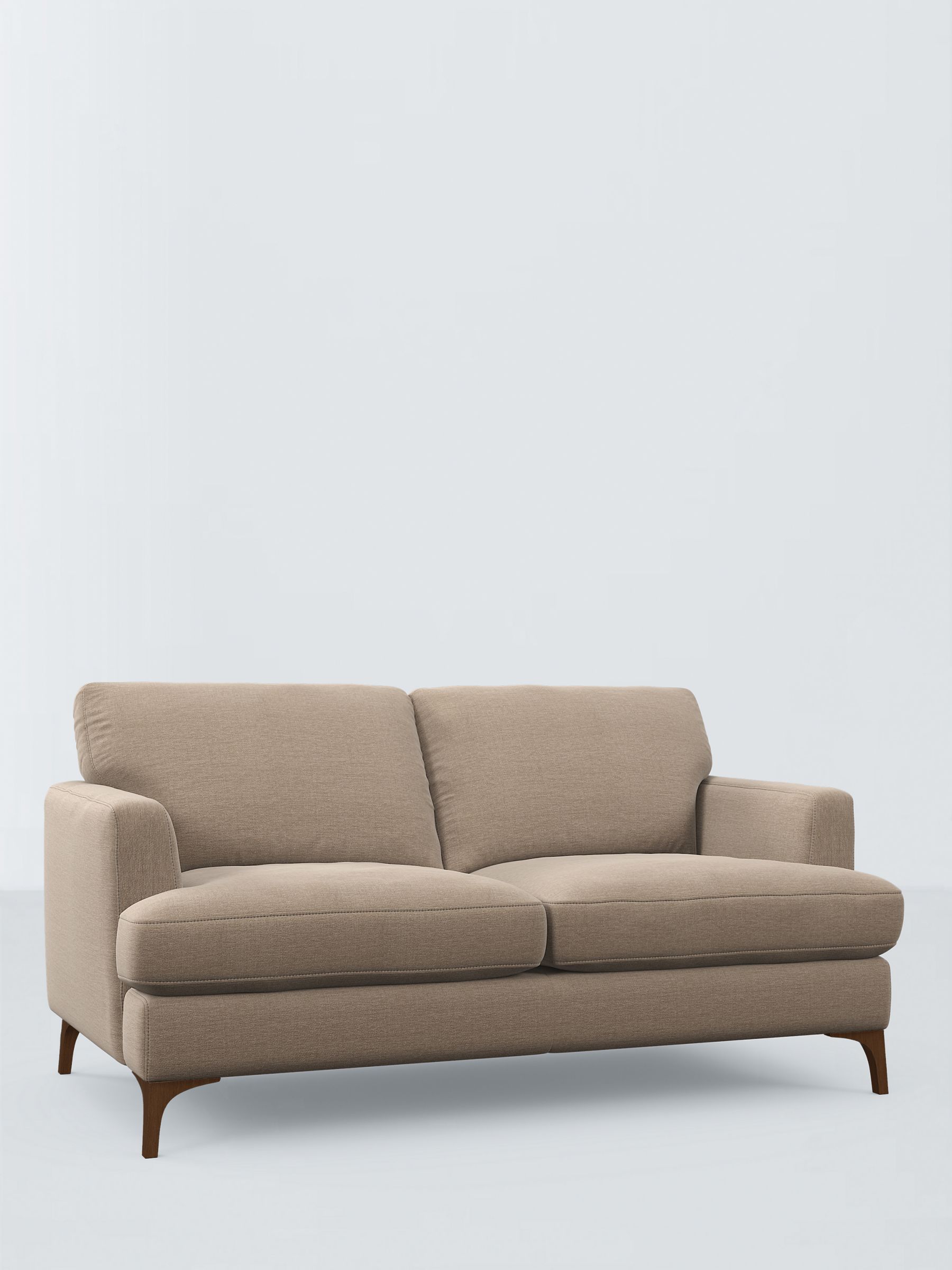 Iona Range, John Lewis Iona Large 3 Seater Sofa, Dark Leg, Easy Clean Chunky Chenille Natural