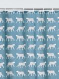 John Lewis Leopards Recycled Polyester Shower Curtain, Bluestone