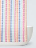 John Lewis Multi Stripe Recycled Polyester Shower Curtain, Rainbow