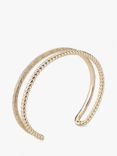 Tutti & Co Braid Double Row Cuff, Gold