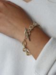 Tutti & Co Chunky Twist T-Bar Chain Bracelet