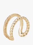 Tutti & Co Braid Double Row Cuff Ring