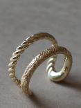 Tutti & Co Braid Double Row Cuff Ring