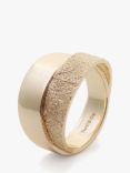 Tutti & Co Reflect Textured Dual Ring