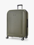 Rock Austin 8-Wheel 79cm Expandable Large Suitcase, Olive Green