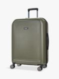 Rock Austin 8-Wheel 70cm Expandable Medium Suitcase, Olive Green