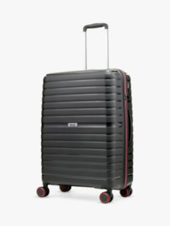 Rock Hydra Lite 8-Wheel 65.5cm Medium Suitcase, Black