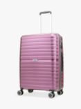 Rock Hydra Lite 8-Wheel 65.5cm Medium Suitcase, Purple