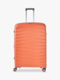 Rock Sunwave 8-Wheel 79cm Expandable Large Suitcase, Peach