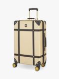 Rock Vintage 8-Wheel 68cm Medium Suitcase, Gold