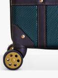 Rock Vintage 8-Wheel 68cm Medium Suitcase, Emerald Green