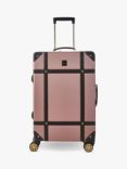 Rock Vintage 8-Wheel 68cm Medium Suitcase, Pink