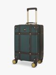 Rock Vintage 8-Wheel 55cm Cabin Case, Emerald Green