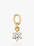 Sif Jakobs Jewellery Cubic Zirconia Hoop Charm, Gold