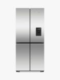 Fisher & Paykel Series 7 RF500QNUX1 Freestanding 60/40 American Fridge Freezer, Stainless Steel