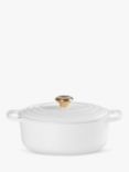 Le Creuset Signature Cast Iron Oval Casserole, White