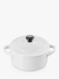 Le Creuset Stoneware Petite Round Casserole, White