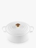 Le Creuset Signature Cast Iron Round Casserole, White