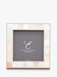 Impressions Elegance Mother of Pearl Photo Frame, 3 x 3" (8 x 8cm), White