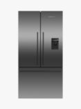 Fisher & Paykel Series 7 RF540ADUB7 Freestanding 70/30 French Door Fridge Freezer, Black Stainless Steel