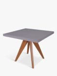 Royalcraft Luna Square Garden Dining Table, 90cm, FSC-Certified (Acacia Wood), Natural/Warm Grey