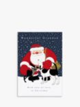 Woodmansterne Grandad Jolly Santa Christmas Card