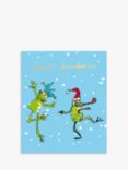 Woodmansterne Frogs Dancing Grandparents Christmas Card