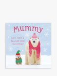 Woodmansterne Mummy and Baby Polar Bear Christmas Card